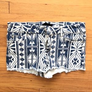 Aztec Print Shorts